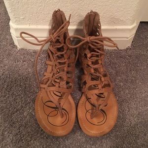 Rampage brown sandals.